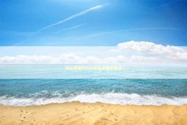 向日葵被罚510万古文智慧解读