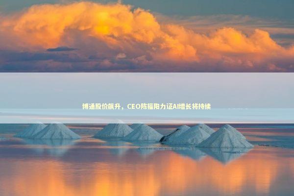 博通股价飙升，CEO陈福阳力证AI增长将持续