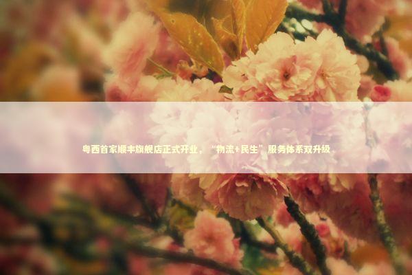 粤西首家顺丰旗舰店正式开业，“物流+民生”服务体系双升级